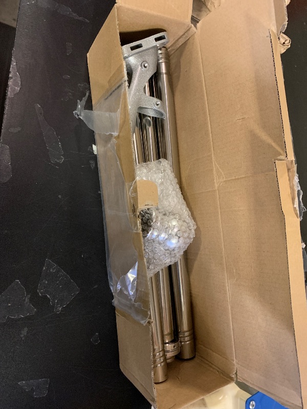 Photo 1 of  Shower Curtain Rod, 1 Inch Diameter Adjustable Spring Tension Curtain Rod, 304 Stainless Steel Shower Rod for Bathroom, Windows, Never Rust Non-Slip