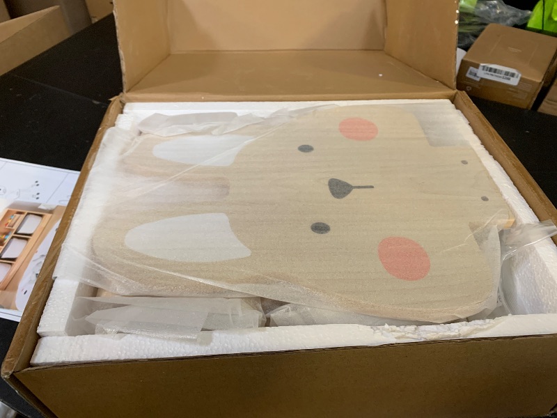 Photo 1 of Kids Wooden Animal Chairs, Including Rabbit and Bear Chair, Kids Playroom Furniture for Eating, Reading, Playing