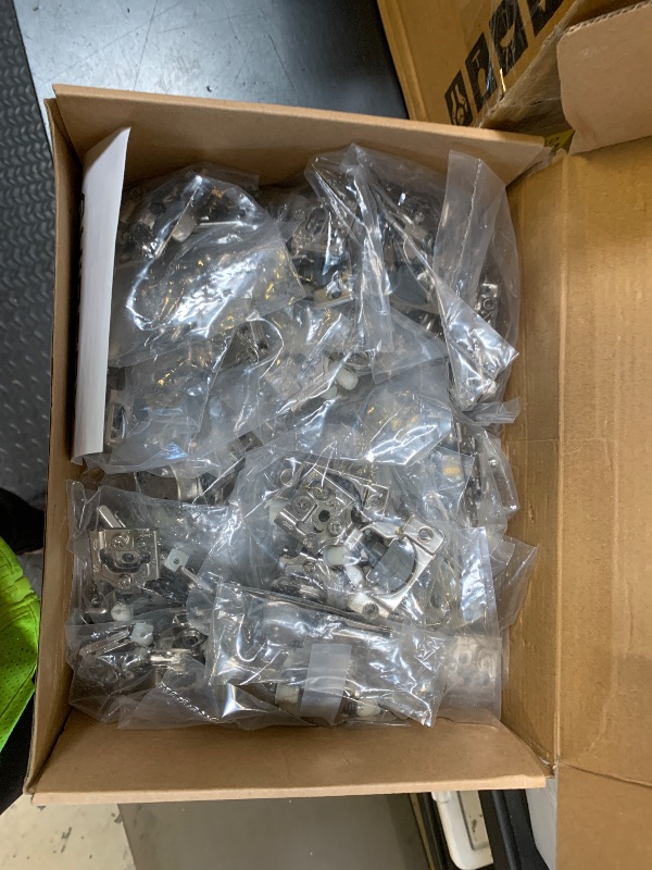 Photo 1 of Chibery 50 Pack 5/8" Overlay 3D Soft Close Concealed Hinge for Face Frame Door, Smooth Slow Self Closing Hinges, Satin Nickel, Hidden 105° Open Angle Stainless Steel Hinge for Kitchen Cabinet Door