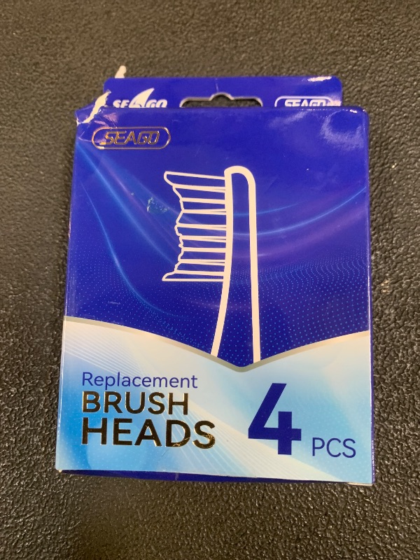 Photo 1 of SEAGO Kids Replacement Brushes, Set of 4. Compatible Models SG-513 SG-2139 SG-977 (Clear, L)
