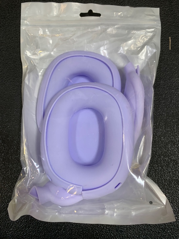 Photo 1 of Lerobo Ear Covers for AirPods Max, Soft Silicone Earcup Case/Anti-Scratch Earpad Cover/Headband Cover, Soft Silicone Accessories Protective Cover for Apple AirPod Max, Lightpurple
