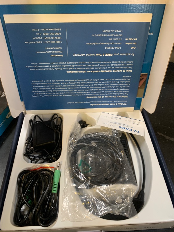 Photo 1 of TV · EARS Digital Wireless Headset System for Seniors – Personal Volume Control, TV Hearing Device, No Audio Delay, Plug-N-Play, Works with Most TV Brands, Ideal for Hearing Impaired – Model 11741