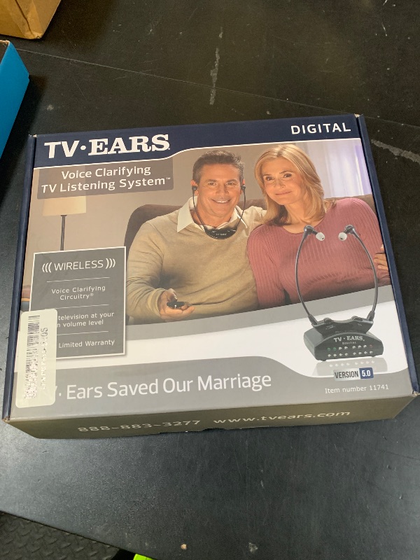 Photo 1 of TV · EARS Digital Wireless Headset System for Seniors – Personal Volume Control, TV Hearing Device, No Audio Delay, Plug-N-Play, Works with Most TV Brands, Ideal for Hearing Impaired – Model 11741