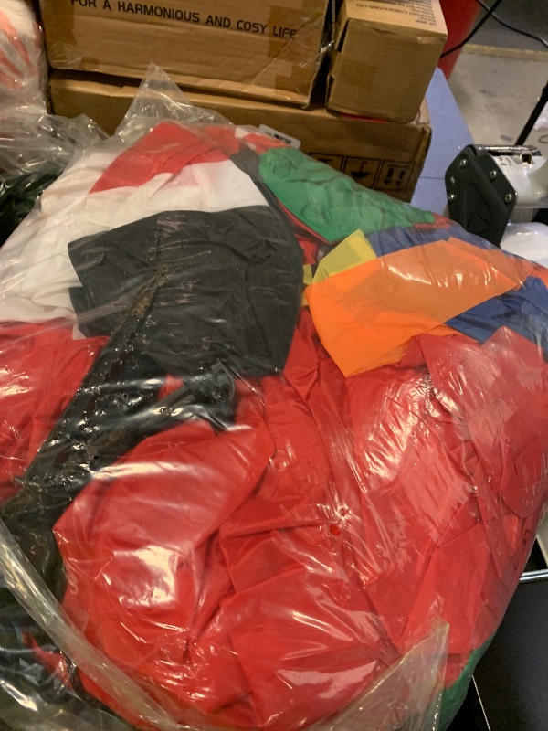 Photo 1 of 12.5FT Christmas Inflatables Archway, Inflatable Santa Claus and Snowman Sitting on Gift Boxes, Christmas Arch Blow Up Yard Decorations and LED Lights Built-in for Party Indoor, Outside, Garden, Lawn