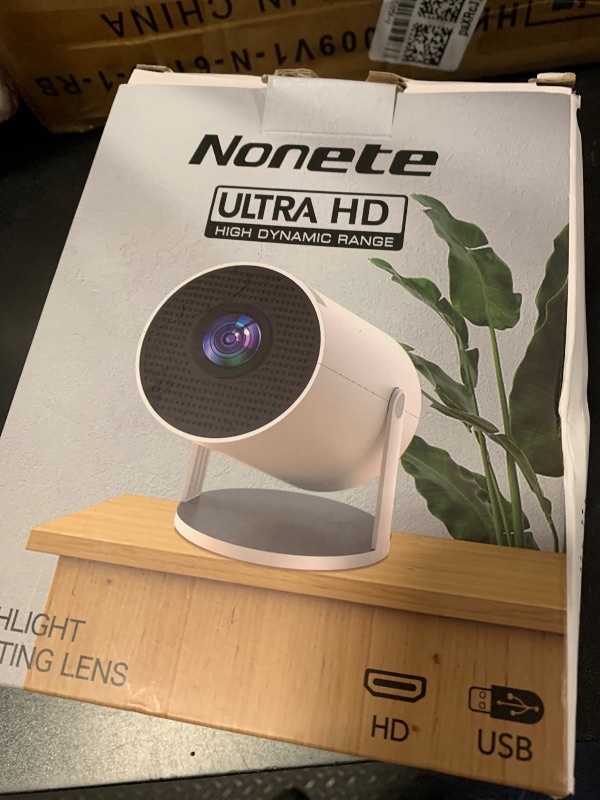 Photo 1 of [2026 Upgraded] Mini Projector 4K Supported 1080P FHD - Auto Keystone 270° Rotatable, WiFi 6 & Bluetooth 5.2, Smart Android TV OS, Portable Projector Compatible with HDMI/TV Stick/Laptop/Phone(Black)