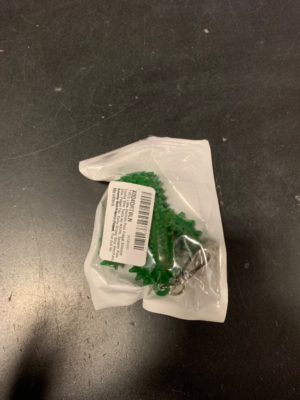 Photo 1 of 1 PCS Little Ouchies Pain Fidget?Silicone Cactus Stim Tools for Adults, Sensory Pain Stim Fidget Toy, Spiky Grippy Stim Keychain, Anxiety Relief Items Fidget, Fun Gift for Friends and Family (Green)