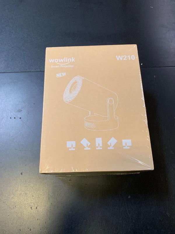 Photo 1 of [Built-in Apps & 2026 Upgraded] Mini Projector with WiFi 6 and Bluetooth 5.4 Support 4K 1080P Auto Keystone 180° Rotatable Projector Portable Compatibile with HDMI/TV Stick/Memory Stick/Laptop, White