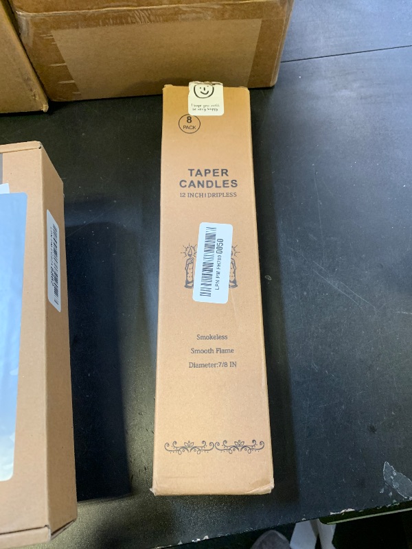 Photo 1 of 12 Inch Green Taper Candles for Christmas Home Decoration, 8 Pack Color-Gradient Candlesticks for Dinner Party Wedding Holiday Spring