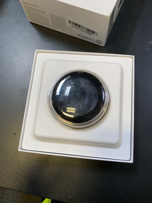 Photo 1 of Google Nest Learning Thermostat - 3rd Gen - Programmable Smart Thermostat for Home - Compatible with Alexa (Polished Steel)