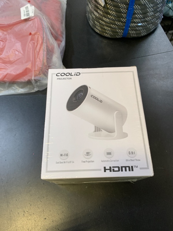 Photo 1 of [Built-in Apps & 2025 Upgraded] Mini Projector Support 4K 1080P Auto Keystone 180° Rotatable with WiFi 6 and Bluetooth 5.4, Projector Portable Compatibile with HDMI/TV Stick/Memory Stick/Laptop-Black