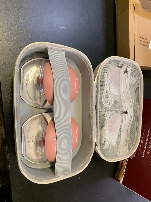 Photo 1 of Momcozy Wearable Breast Pump, Hands Free Upgraded Mobile Flow | M9, App Discreet Control with Personalized Multi-Modes & 15 Levels, Wearable Breast Pump 24mm, 2 Pack Cozy Red