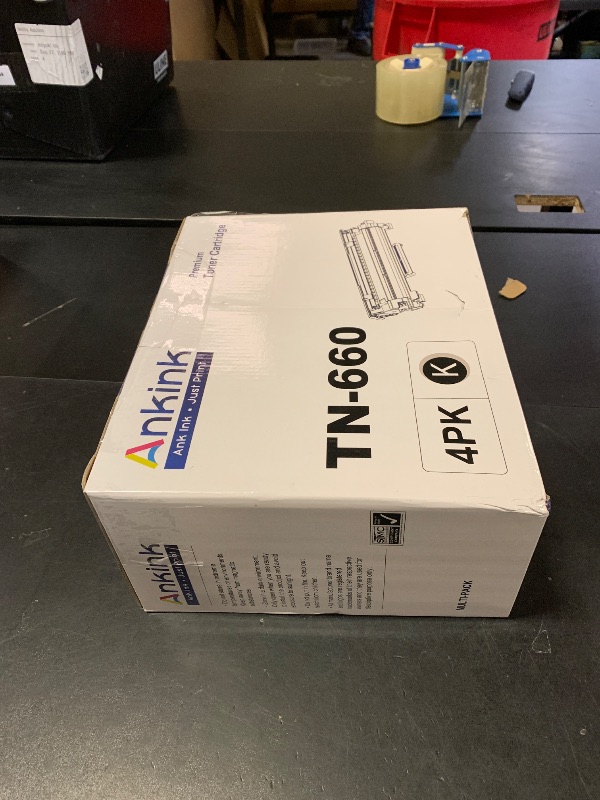 Photo 1 of Ankink Compatible Toner Cartridge Replacement for Brother TN660 TN630 (Black,4 Pack) TN-660 630 to Use with MFC-L2700DW L2720DW L2740DW HL-L2300D L2320D L2360DW L2380DW DCP-L2540DW Printer