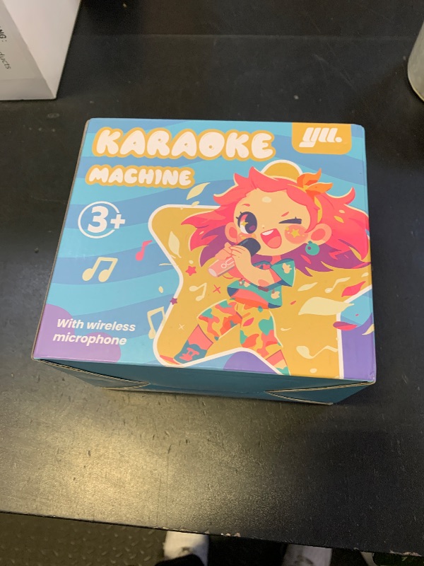 Photo 1 of YLL Upgraded Mini Karaoke Machine with 3 Wireless Microphones Toy for Kids, Birthday Gifts for Girls Boys, Portable MP3 Player for Ages 3, 4, 5, 6, 7, 8, 9, 10, 11, 12+ Year Old Family Party (Purple)