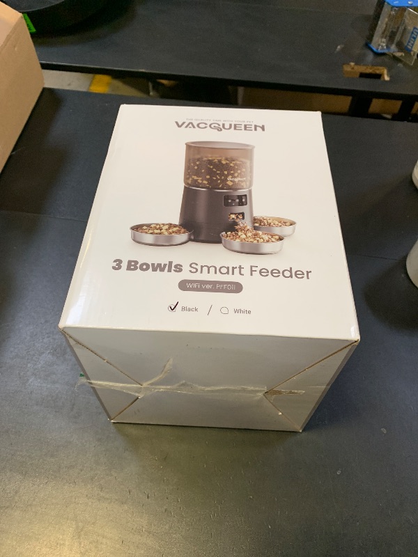 Photo 1 of Automatic Cat Feeder for 3 Cats, 6L/25 Cup Cat Food Dispenser with Strong Anti-Jam System, Dual-Effect Desiccant, Smart WiFi App Control Pet Feeder, Automatic Dog Feeder, Gifts for Christmas