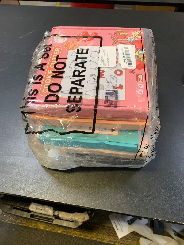 Photo 1 of 108 Pcs Metal Cookie Cutters Set Stainless Steel Biscuit Cutter Molds Include Heart Star Round Flower Vehicle Sea Creatures Alphabet Numbers Ice Cream Cone Fruit Shapes Cookie Cut Tools for Baking