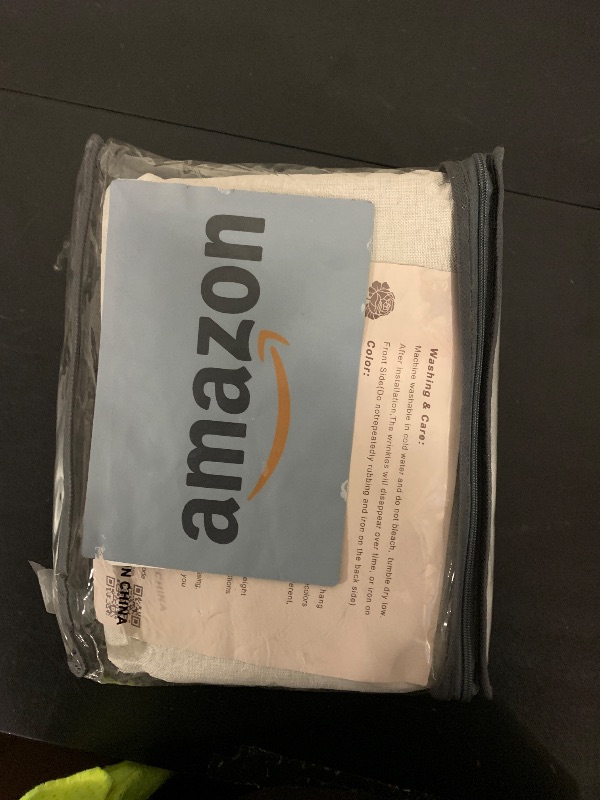 Photo 1 of 100% Blackout Curtains 90 Inches Long for Living Room 2 Panels Set, Room Darkening Energy Saving Curtain Window Coverings Elegant Flax Linen Hook Belt Pleated Drapes Aesthetic Bedroom(W50"xL90",Birch)