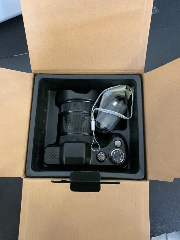 Photo 1 of 4K Digital Camera for Photography & Vlogging, 56MP Point and Shoot Digital Cameras with 180° Flip Screen, 16X Zoom Compact Travel Camera, Portable Cámara for Adults & Beginners with 32GB SD Card