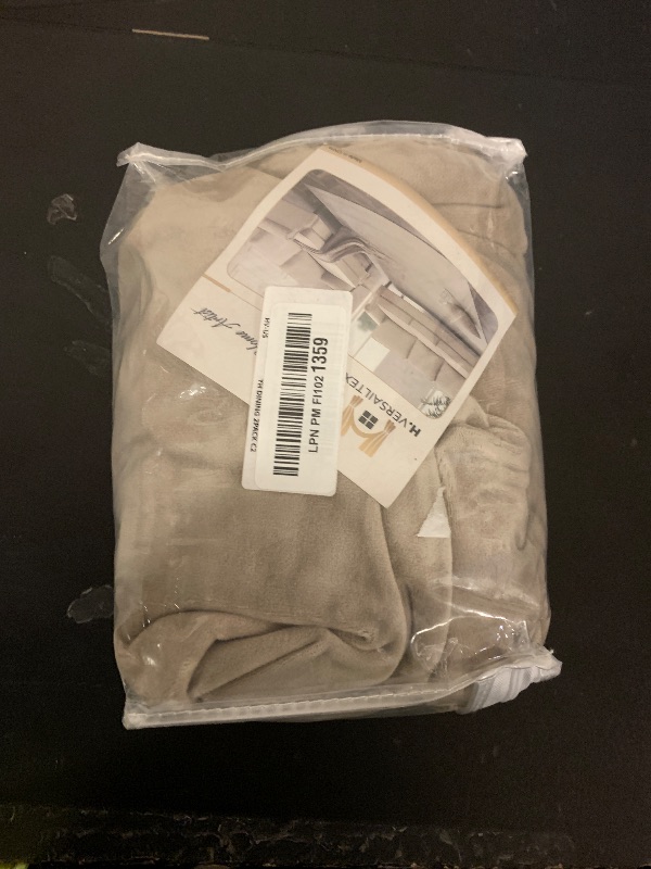 Photo 1 of H.VERSAILTEX Velvet Dining Chair Covers Stretch Chair Covers for Dining Room Set of 2 Parson Chair Slipcovers Chair Protectors Covers Dining, Soft Thick Solid Velvet Fabric Washable, Taupe