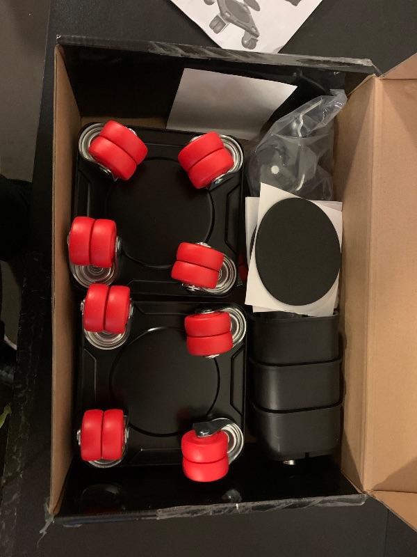 Photo 1 of WOUOW Furniture Mover Ultra with 8 Wheels – Upgraded Double-Wheel Design, Carbon Steel Panel Heavy Duty Dolly with Lifter, Max Load 2200 LBS, More Stable & Smoother Moves (5.5×5.5 in)