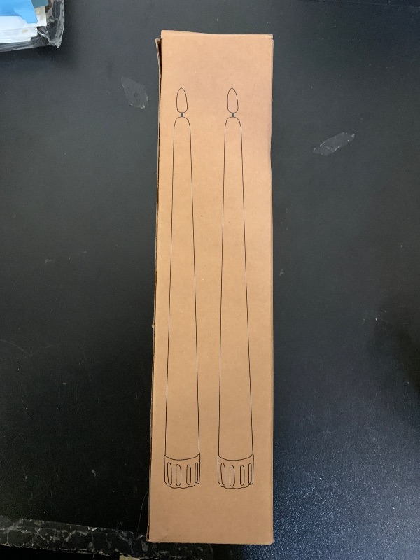 Photo 1 of Ni-JASW Advent Flameless Taper Candles with Remote, Flickering Pink Purple Christmas LED Candlesticks Battery Operated Set of 4