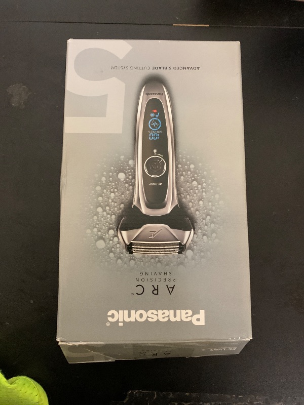 Photo 1 of Panasonic ARC5 Electric Razor for Men with Pop-Up Trimmer, Wet/Dry 5-Blade Electric Shaver with Intelligent Shave Sensor and Multi-Flex Pivoting Head – ES-LV65-S (Silver)