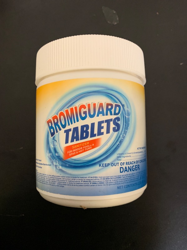Photo 1 of 1 Inch 1.2 lbs Bromine Tablets for Spa Hot Tub| Brominating Chemical Sanitizer for Spas, Hot Tubs or Indoor Pools