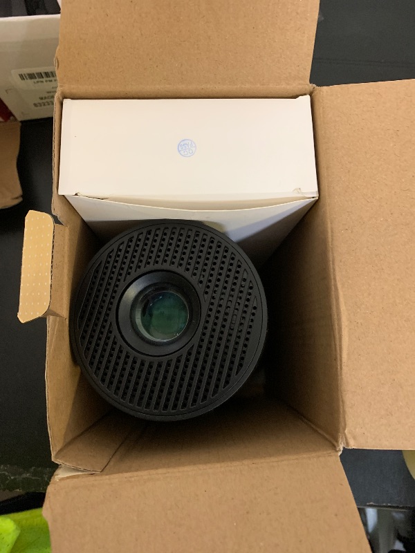 Photo 1 of **USED** Mini Projector with WiFi and Bluetooth Built-in Apps Smart Projector Support 4K 1080P FHD 180° Adjustable Auto Keystone Compatibile with HDMI/TV Stick/Memory Stick/Laptop, Black