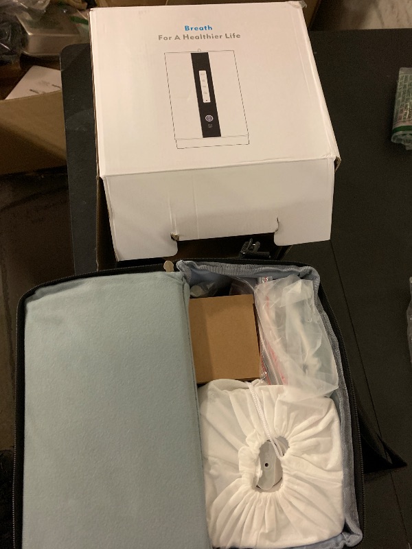 Photo 1 of AquaGreen Hydrogen Water Inhalation Machine, 99.99% High Purity H2 Hydrogen Inhaler with 5 Nasal Cannula, Hydrogen-Rich Water Generator, 150ml/min SPE/PEM Ionizer for Home Car Travel (Cream)