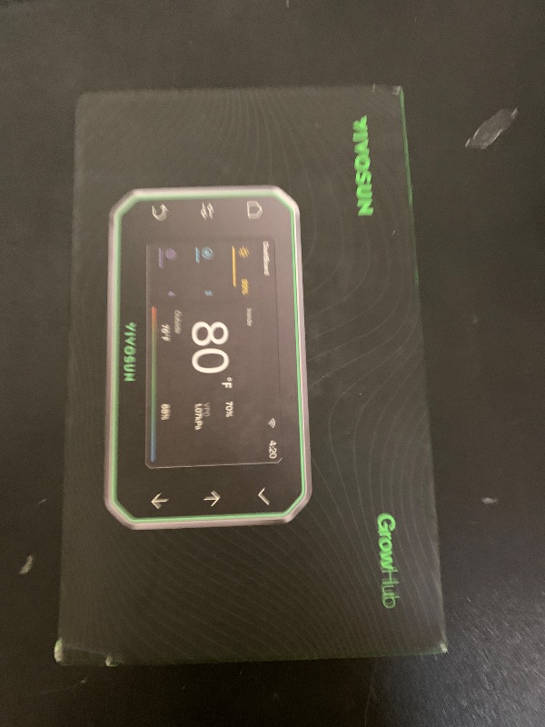 Photo 1 of VIVOSUN GrowHub Controller E42A+ for Grow Tent, Smart Environmental WiFi-Controller with Temperature, Humidity, VPD, Timer, Cycle, Schedule Controls, Cooling Ventilation Lighting Programming