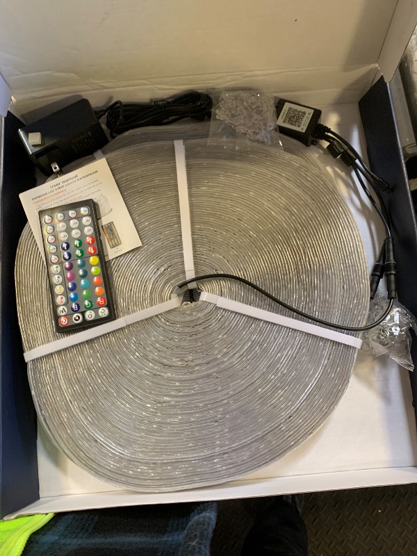 Photo 1 of zoegi 500ft Outdoor LED Strip Lights Waterproof,Music Sync RGB IP68 Outside Led Light Strips Waterproof with App and Remote,Exterior Led Rope Lights for Deck,Balcony,Roof,Garden,Pool (500FT)