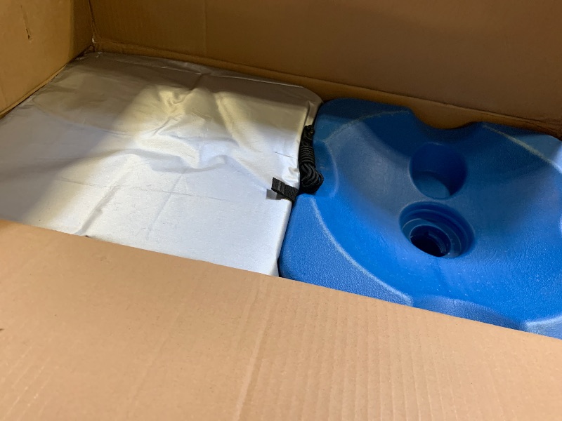 Photo 1 of Uthfy Pool Canopy, Beach Shade Canopy with UV Block & Waterproof, Steel and Aluminum Frame, 18’x 9’ Pop Up Canopy with Sandbags, Pool Accessories and Carry Bag, for Swimming, Ground, Patio, Lawn