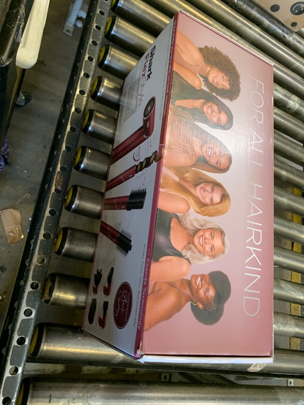 Photo 1 of Shark FlexStyle Air Styling & Drying System, Powerful Hair Dryer Brush & Multi-Styler with Auto-Wrap Curlers, Diffuser, Paddle Brush, Round Brush, Concentrator Attachment, Black Cherry, HD457CR