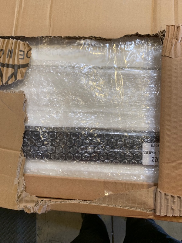 Photo 1 of ROYMELO 38x84 Inch Glass Sliding Barn Door Slab and 6.6ft Hardware Kit Included, 5 Frosted Glass, LVL Wood Panel Covered with White Water-Proof Scratch-Proof PVC Surface, Simple DIY Assembly