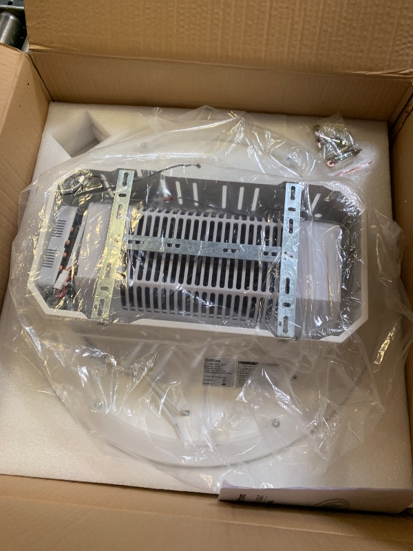 Photo 1 of ORITHAM Bladeless Ceiling Fan with Light, 3000-6500K Dimmable Led Ceiling Fans with Lights and Remote, 20" Low Profile Flush Mount Ceiling Fan Light for Bedroom Living Room Kitchen