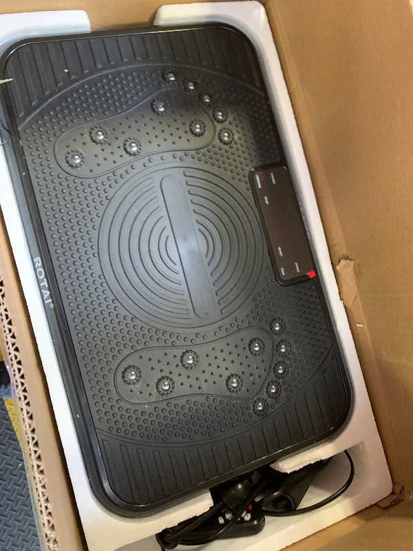 Photo 1 of Plate Vibration Exercise Machine for Lymphatic Drainage Massager & Weight Loss, 400 lbs Capacity Whole Body Vibrating Plate Workout for Women and Men