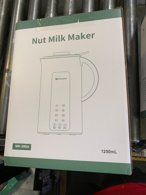 Photo 1 of MOKKOM Nut Milk Maker, 42oz Automatic Almond Milk Machine for Homemade Plant-Based Milk, Oats, Soy, Dairy Free Beverages, Soy Milk Maker with Delay Start/Keep Warm/Self-Cleaning/Boiling, Green