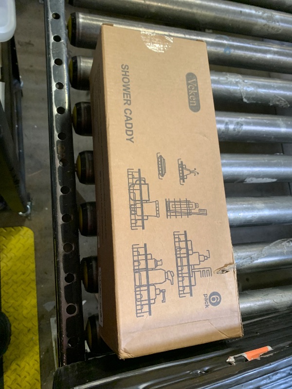 Photo 1 of Veken 6-Pack Rustproof&Waterproof Shower Caddy, Adhesive Shelves Rack with Soap Holder, Large Bathroom & Washroom Organizer, No Drilling Wall-Mounted Kitchen&Home Decor,Ideal for Bathtub Storage,White