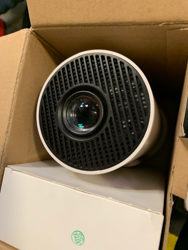 Photo 1 of [Built-in Apps & 2026 Upgraded] Mini Projector Support 4K 1080P Auto Keystone 180° Rotatable with WiFi 6 and Bluetooth 5.4, Projector Portable Compatibile with HDMI/TV Stick/Memory Stick/Laptop-White