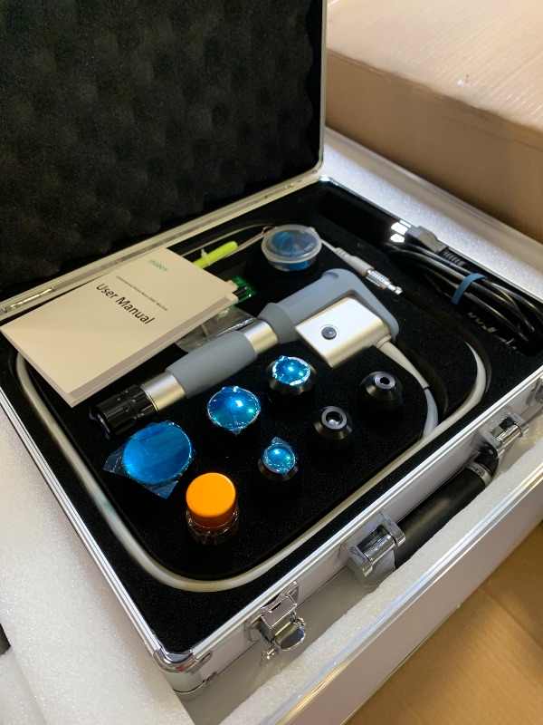 Photo 1 of 2026 MODOY Shockwave Therapy Machine for Joint/Muscle Pain Relief, FSA/HSA Eligible Shockwave Therapy, Non-Invasive Extracorporeal ESWT Shock Wave Therapy Device, Ideal for Home & Clinical Use(White)