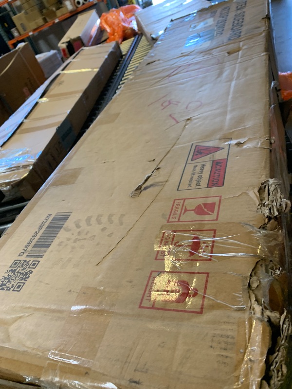 Photo 1 of LHYY Murphy Bed Cabinet Queen Size with Charging Station,Multi-Functional Foldable Platform Bed with 1 Large Storage Drawer for Guest Room,Small Bedroom,Rustic Gray