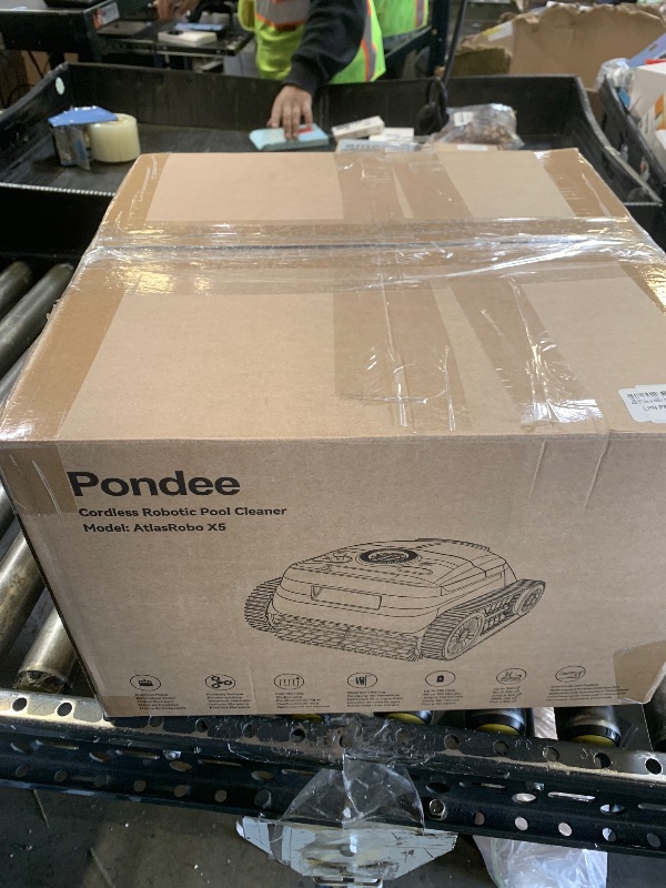 Photo 1 of Pondee X5 Cordless Robotic Pool Cleaner, Wall & Waterline Cleaning, Smart Navigation, Smart Precision Docking™, 180Mins Runtime, 4 Cleaning Modes, Pool Vacuum for Inground Pools up to 3,229 sq.ft
