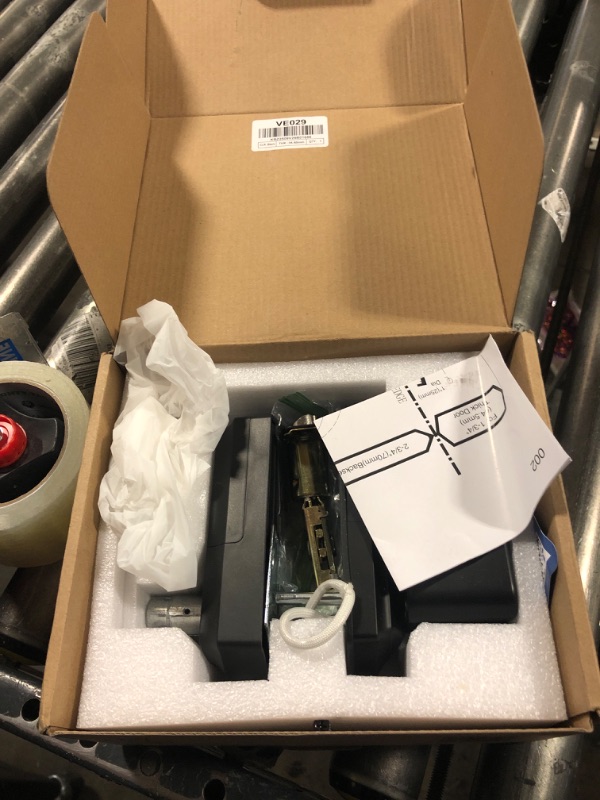 Photo 1 of Veise VE029 WiFi Smart Lever Lock, Fingerprint Keyless Entry Door Lock with Handle, Built-in WiFi, Remote App Control, Electronic Digital Knob for Front Door and Bedroom, IP65 Waterproof, Matte Black