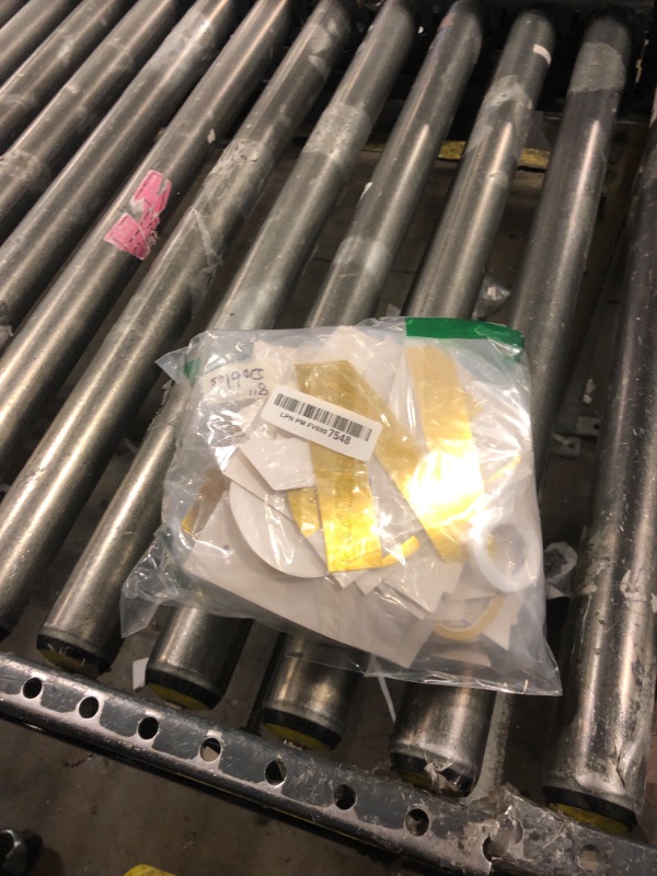 Photo 1 of 116 Pcs DIY Glitter Customizable Kit - Custom Including 111 Letters and Numbers, 3 Rope and 2 Threading Device for Personalized Decor - Women's Day Birthday Banner (Bright Gold)