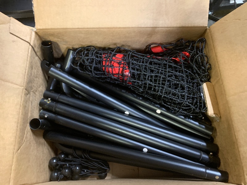 Photo 1 of Adjustable Volleybal Net 7x4 Ft,Volleyball Training Equipment for Lacrosse, Baseball, Soccer,Tennis,Backyard Volleyball Rebounder Hitting Serving Passing Spike Practice