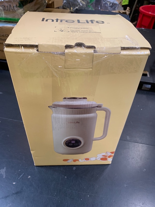 Photo 1 of IntreLife 34 oz Nut Milk Maker Machine, 8 in 1 Soy Milk Maker with Nut Milk Bag, Plant Based Milk Maker for Almond, Oat, with Delay Start/Keep Warm/Self Cleaning, Cream
