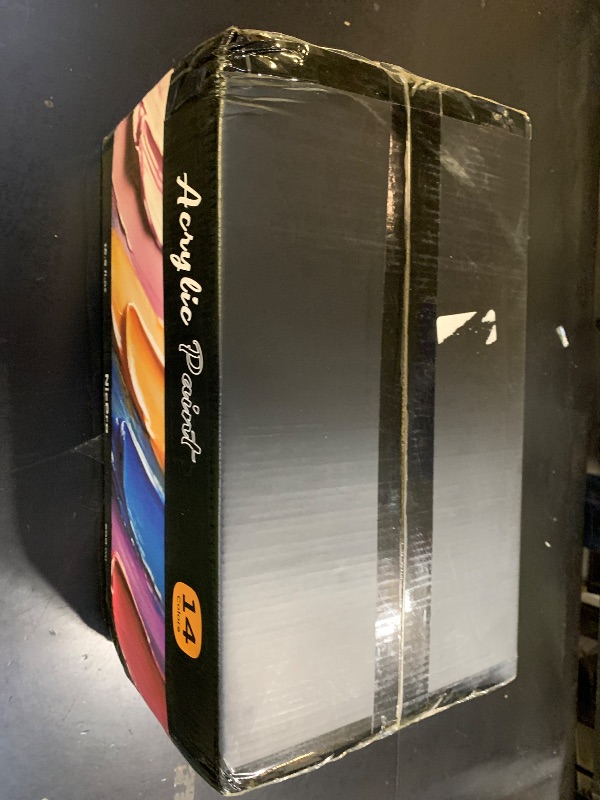 Photo 1 of Nicpro 14 Colors Large Bulk Acrylic Paint Set (16.9 oz,500 ml) Rich Art Painting Supplies, Non Toxic for Multi Surface Rock Canvas Wood Ceramic Leather Fabric Craft, for Adult with Color Wheel