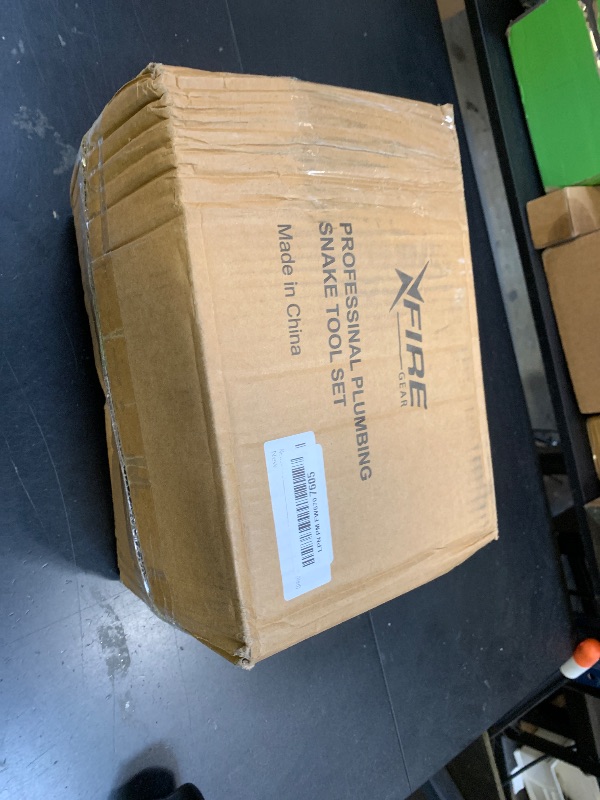 Photo 1 of ?New?50 FT Double Mode Drain Snake Tools, 11-in-1 Drain Auger for Sink and Drain Unblocking, Plumbing Snake for Kitchen, Bathrom and Shower Sink, Snake for Real DYIs (Red)