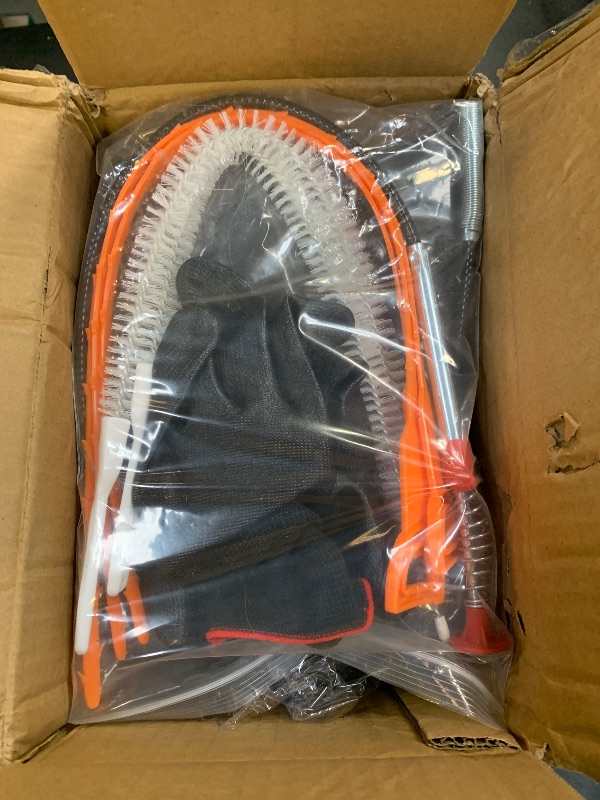 Photo 1 of ?New?50 FT Double Mode Drain Snake Tools, 11-in-1 Drain Auger for Sink and Drain Unblocking, Plumbing Snake for Kitchen, Bathrom and Shower Sink, Snake for Real DYIs (Red)