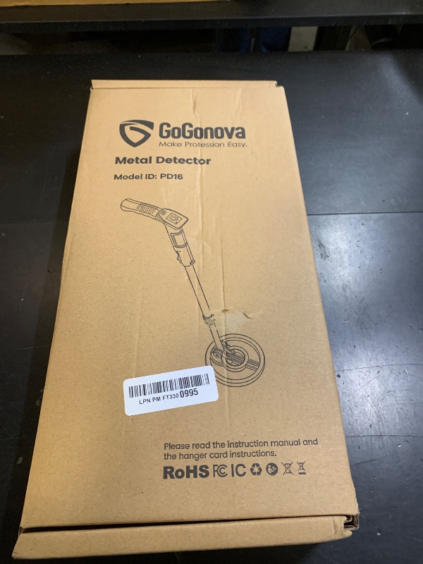 Photo 1 of GoGonova Metal Detector, Adjustable 27.5” - 37.8” Metal Detector for Kids with LED Display, Lightweight Kids Metal Detector Kit with 6.8” Waterproof Search Coil, Gift for Boys & Girls, Orange