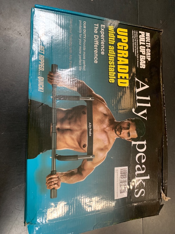 Photo 1 of Ally Peaks Pull Up Bar for Doorway,Multiple Levels Width Adjustable Pull Up Bar Accurately Match Wide and Narrow doorframe,Indoor Chin-Up Bar Workout Bar,USA Original Patent